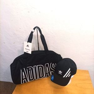 🆕️Adidas Adjustable Baseball Cap and Graphic Duffle bag